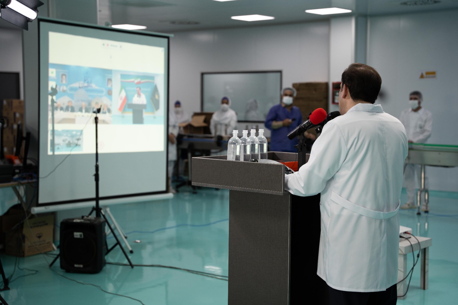 رسانه – آیین بهره برداری کارخانه با حضور رئیس جمهور